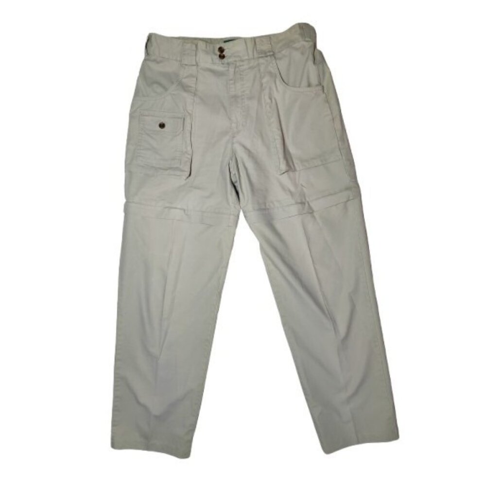 Cabela's‎ Men's Vintage Beige Convertible Cargo Outdoor Pants 32x30